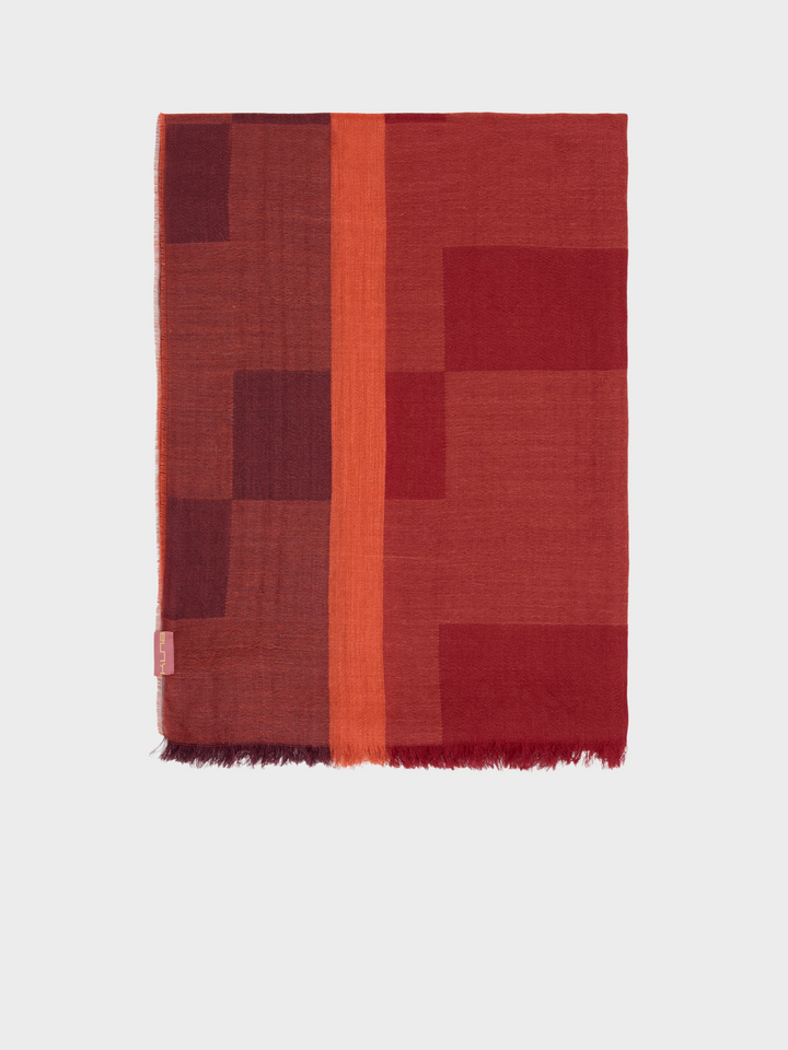 Red Mahogany Baby Alpaca Stole
