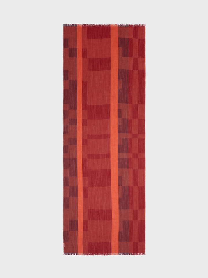 Red Mahogany Baby Alpaca Stole
