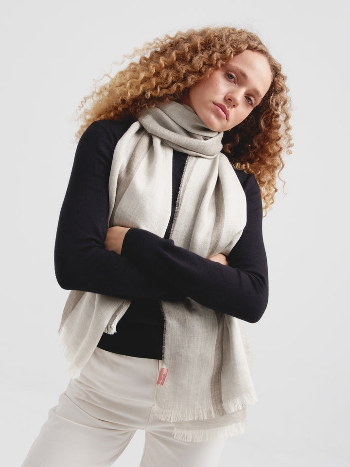 Wicht Gray Baby Alpaca Stole