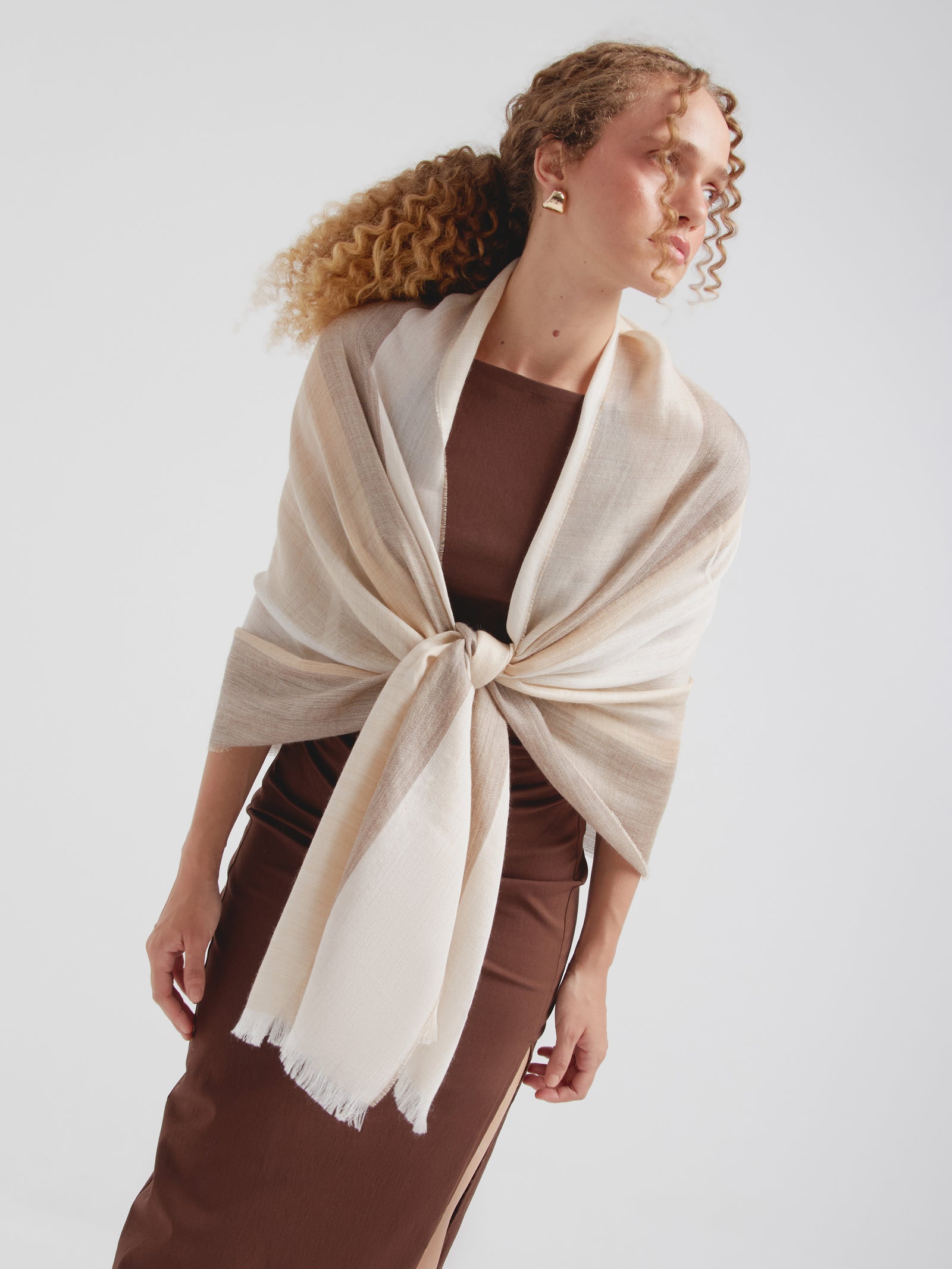 Estola Wicht De Baby Alpaca Color Beige