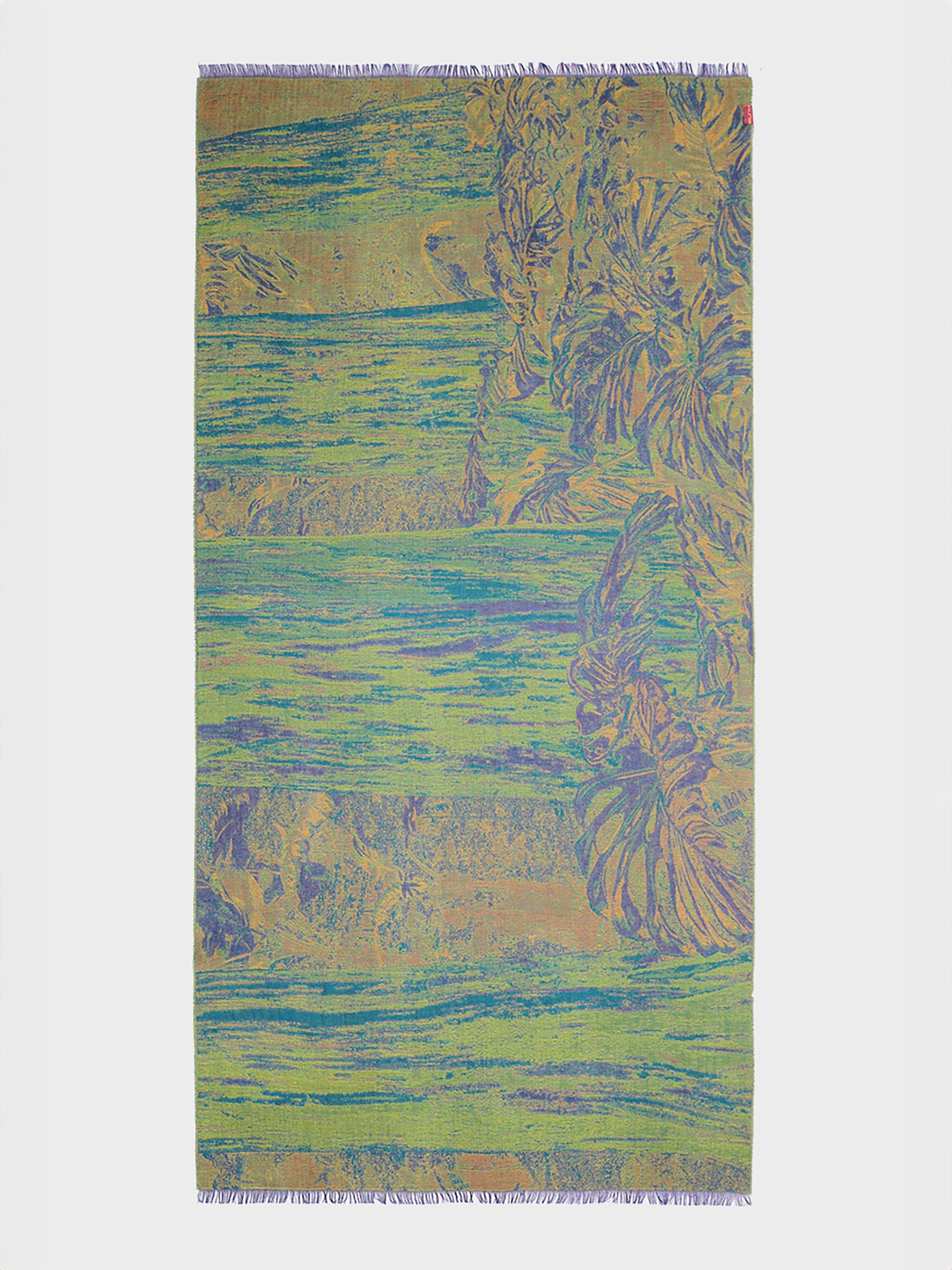 Rainbow Eucalyptus Stole by Royal Alpaca &amp; Multicolor Silk