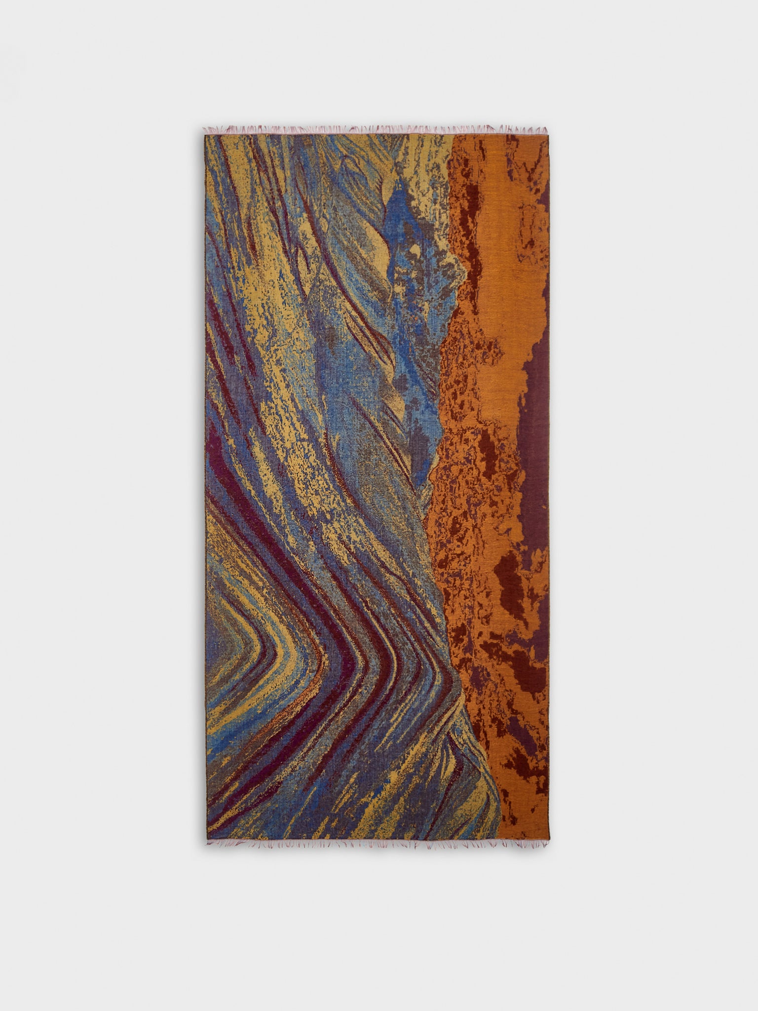 Estola Montana Arcoiris De Royal Alpaca Y Seda Color Multicolor