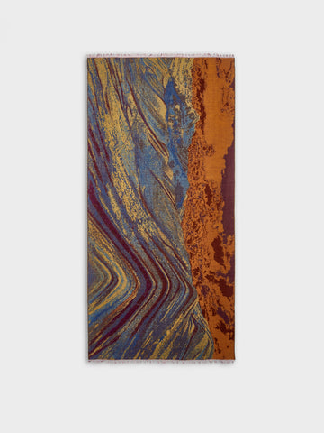 Estola Montana Arcoiris De Royal Alpaca Y Seda Color Multicolor