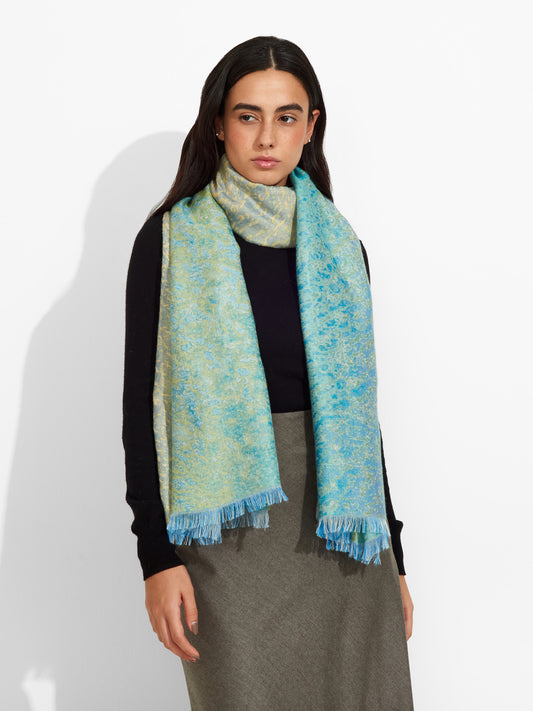 Estola Pfeiffer Beach De Royal Alpaca Y Seda Color Multicolor