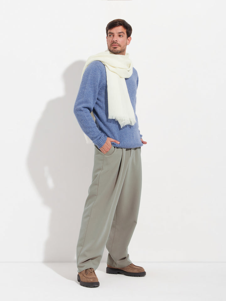 Estola Amareto De Baby Alpaca Color Ecru