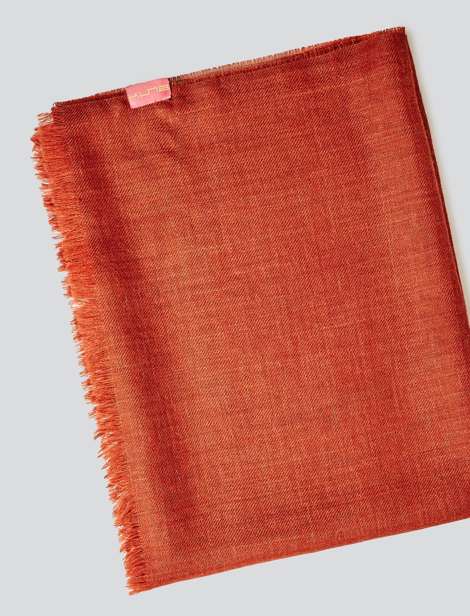 Orange Baby Alpaca Amaretto Stole