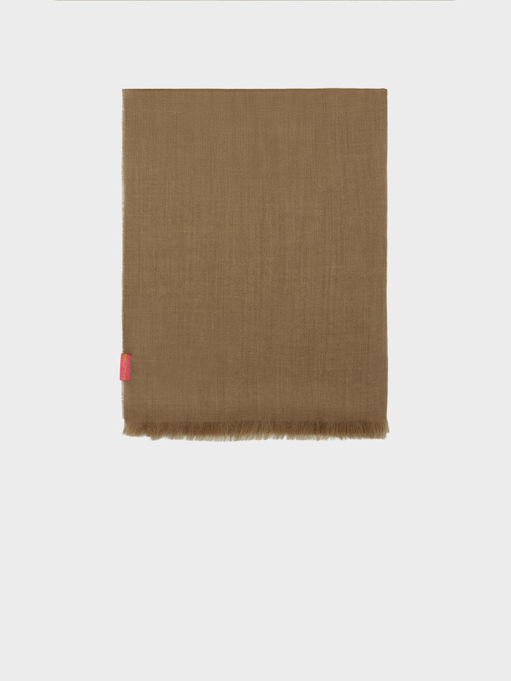 Estola Amareto De Baby Alpaca Color Marrón