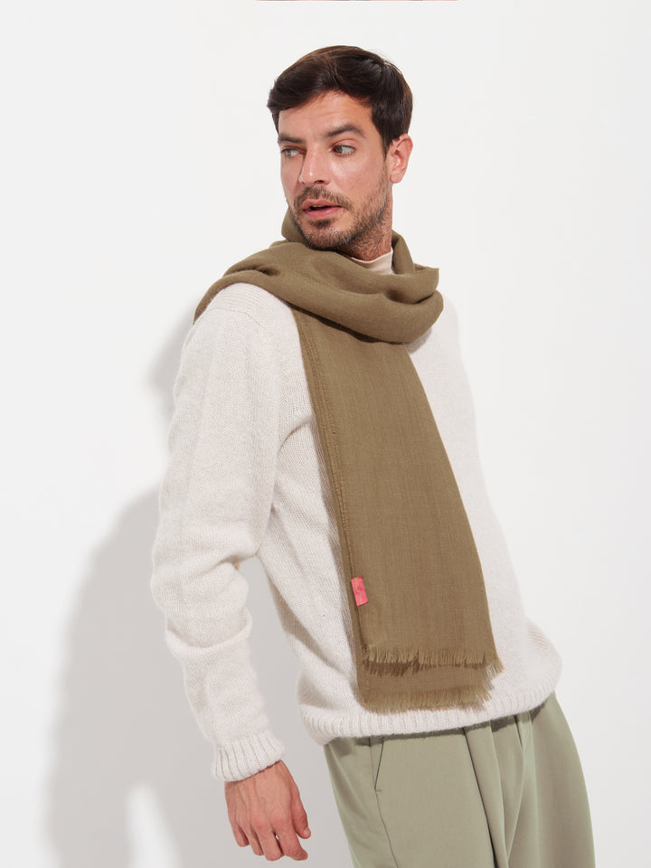 Estola Amareto De Baby Alpaca Color Marrón