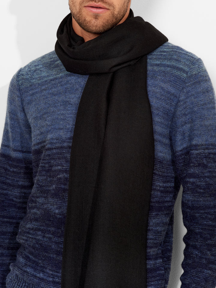 Estola Amareto De Baby Alpaca Color Negro