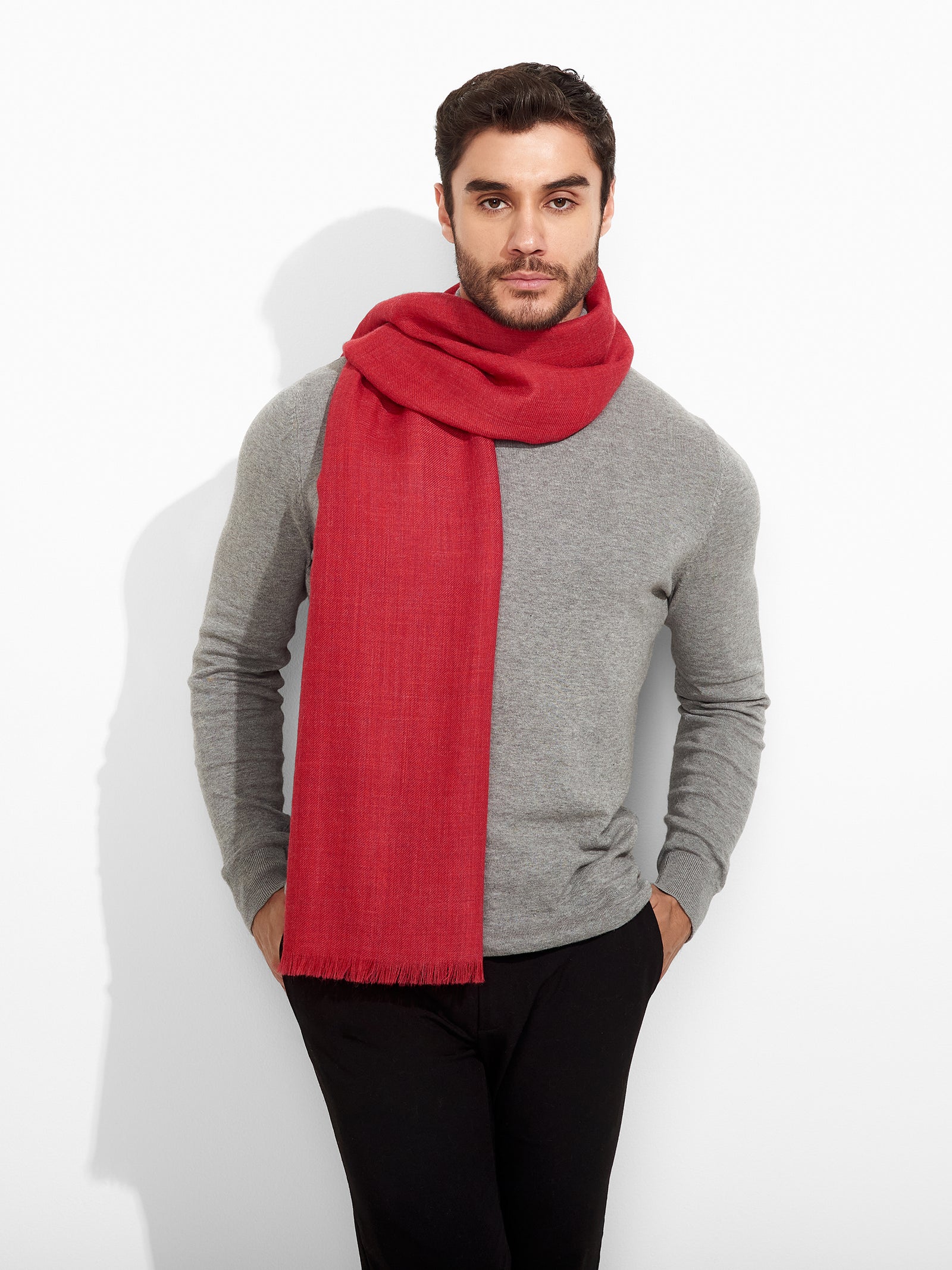 Estola Amareto De Baby Alpaca Color Rosado