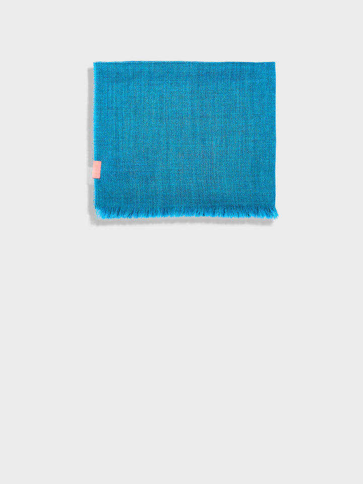 Blue Baby Alpaca Amaretto Stole