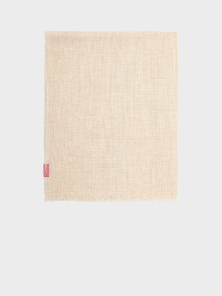 Estola Amareto De Baby Alpaca Color Beige