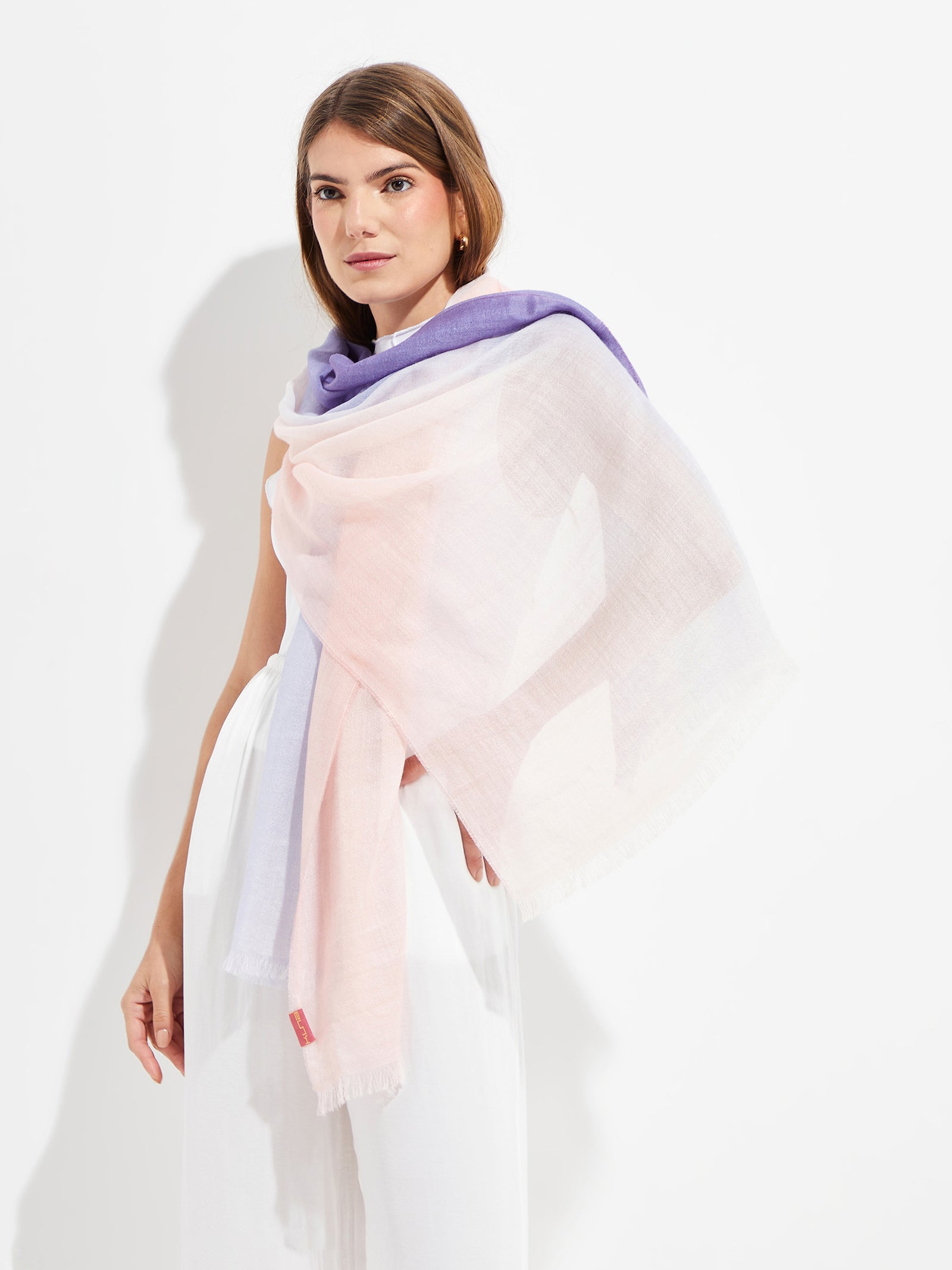 Estola Yacob De Baby Alpaca Color Morado