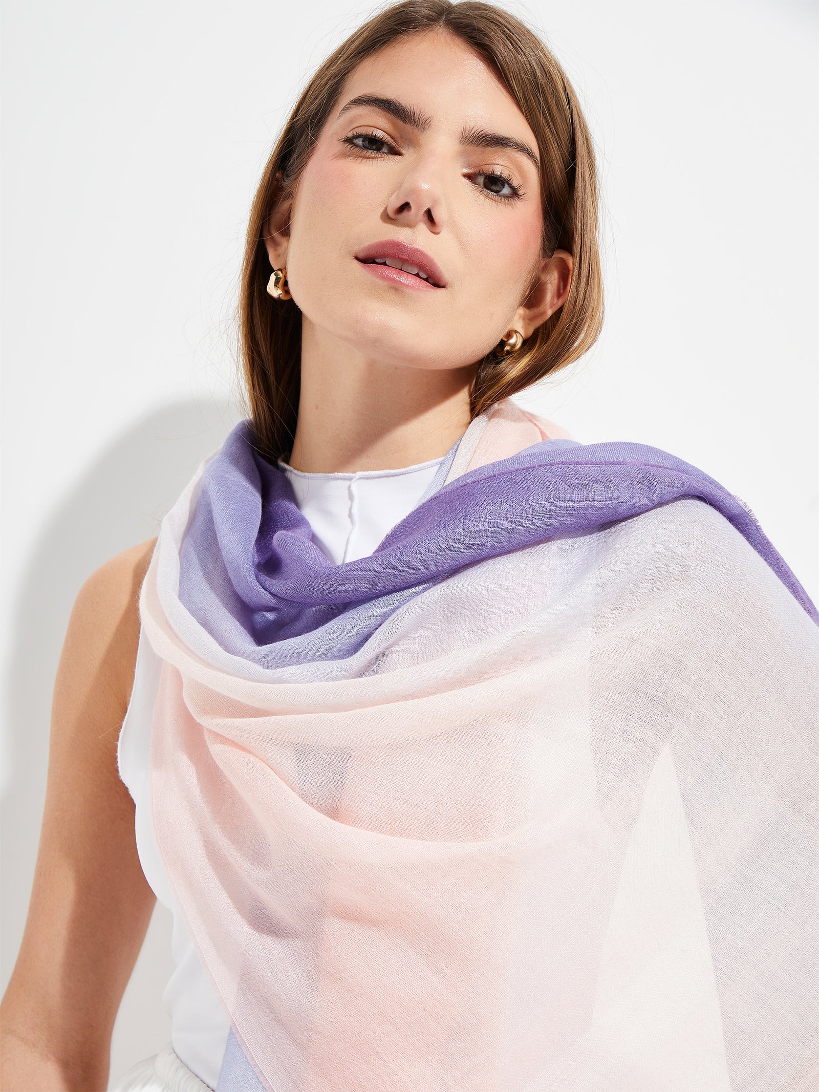 Estola Yacob De Baby Alpaca Color Morado