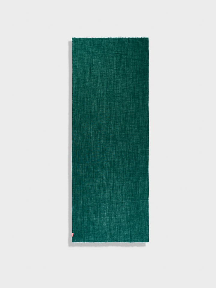 Alondra Dark Green Baby Alpaca Stole