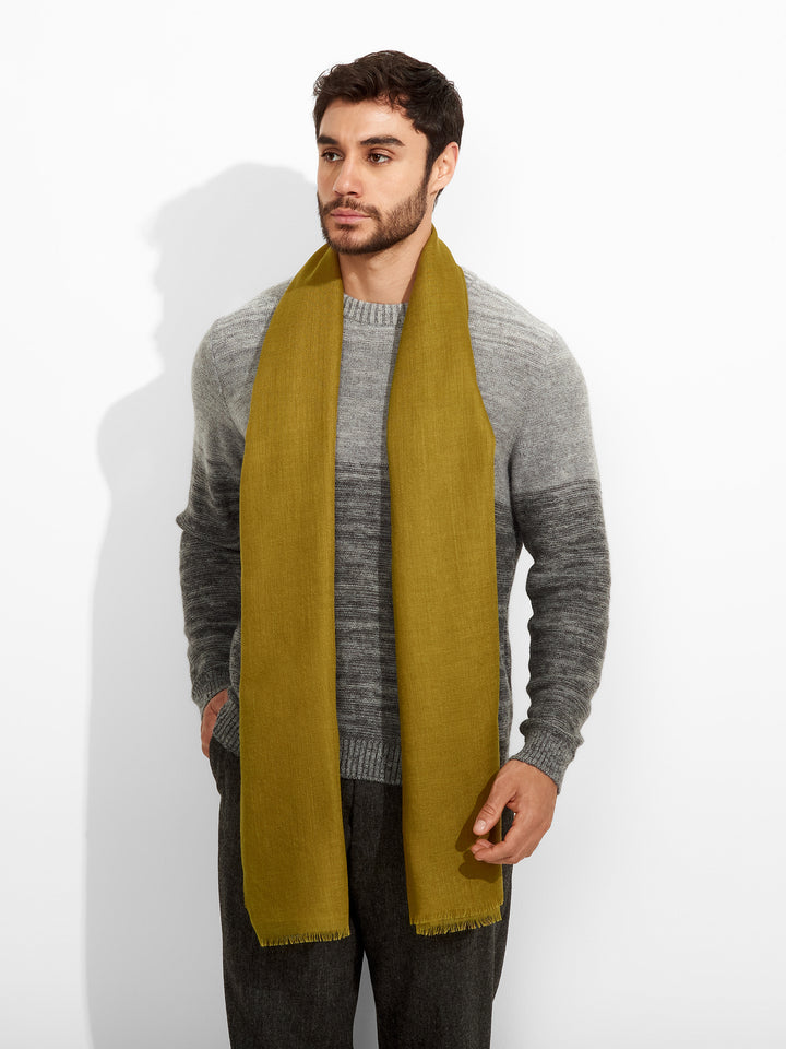 Estola Alondra De Baby Alpaca Color Verde