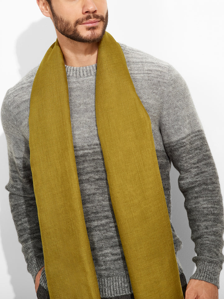 Estola Alondra De Baby Alpaca Color Verde