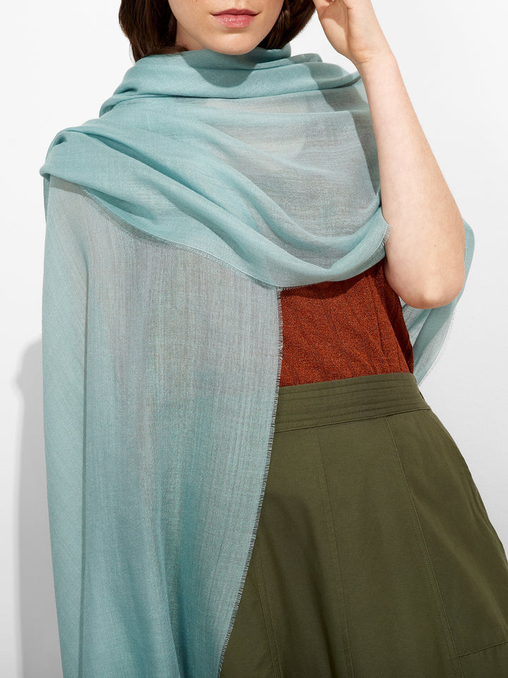 Sky Blue Baby Alpaca Alondra Stole