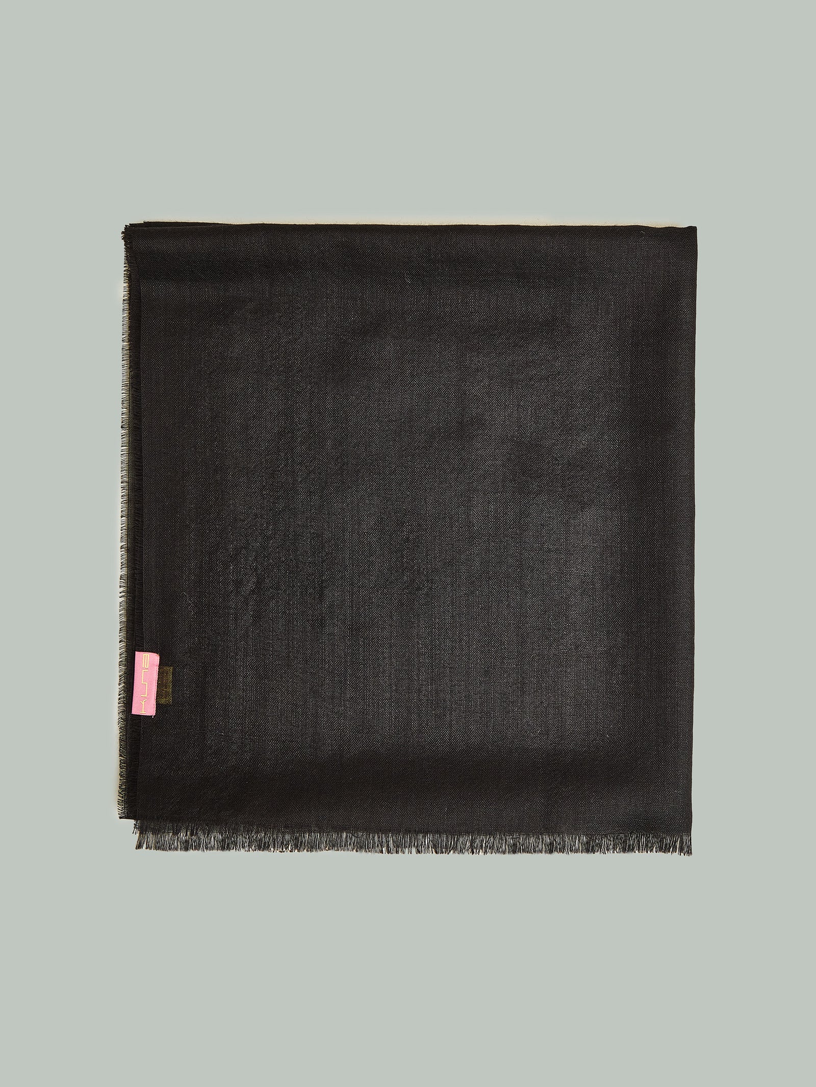 Estola Alondra De Baby Alpaca Color Negro
