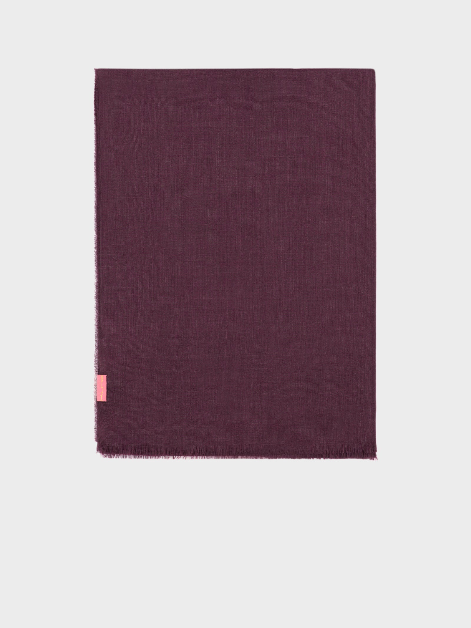 Estola Alondra De Baby Alpaca Color Guinda