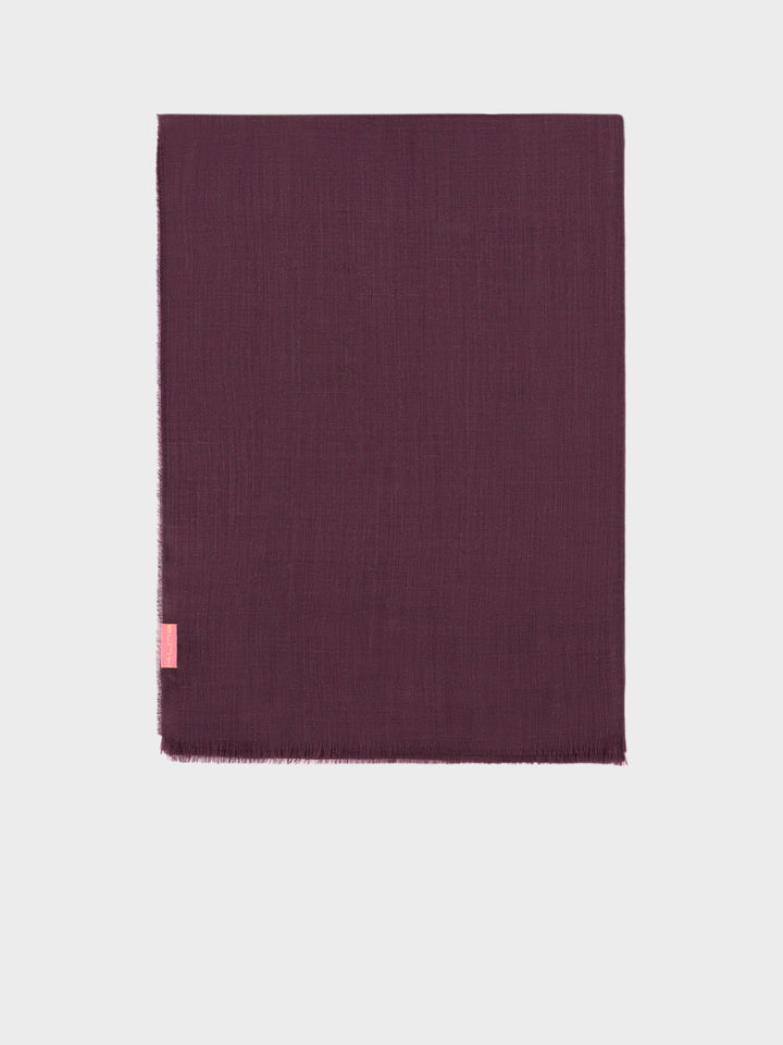 Estola Alondra De Baby Alpaca Color Guinda