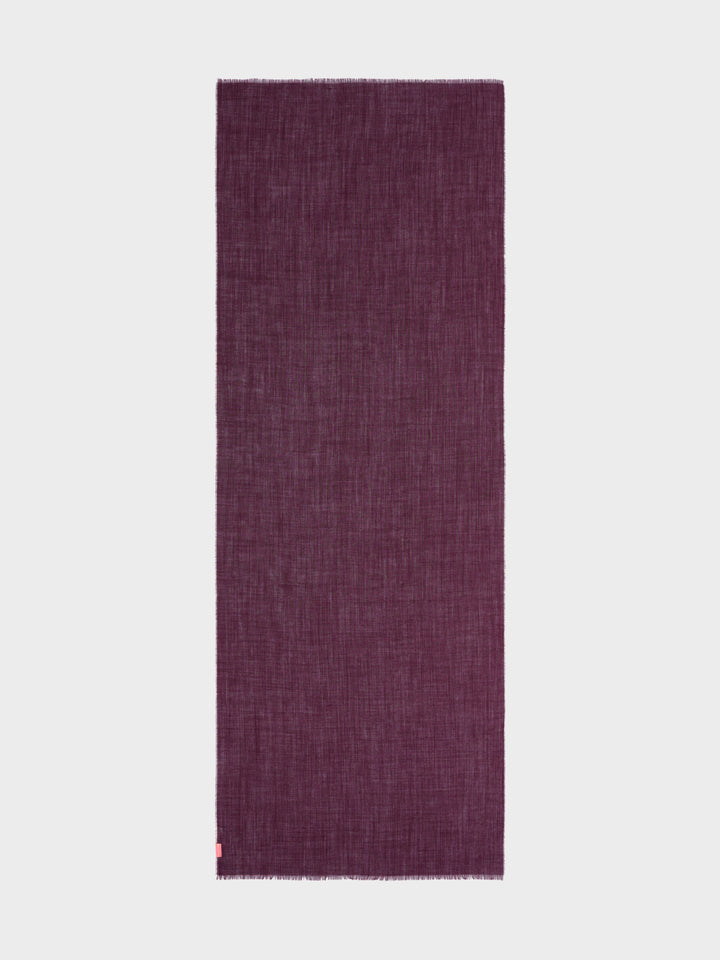 Estola Alondra De Baby Alpaca Color Guinda