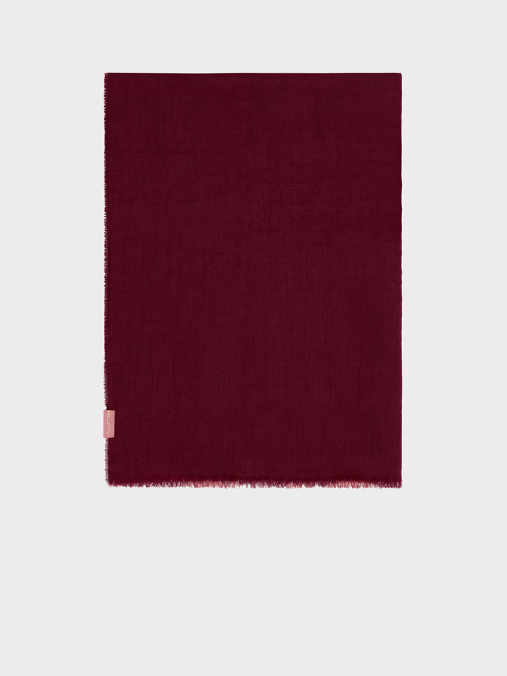 Estola Alondra De Baby Alpaca Color Rojo
