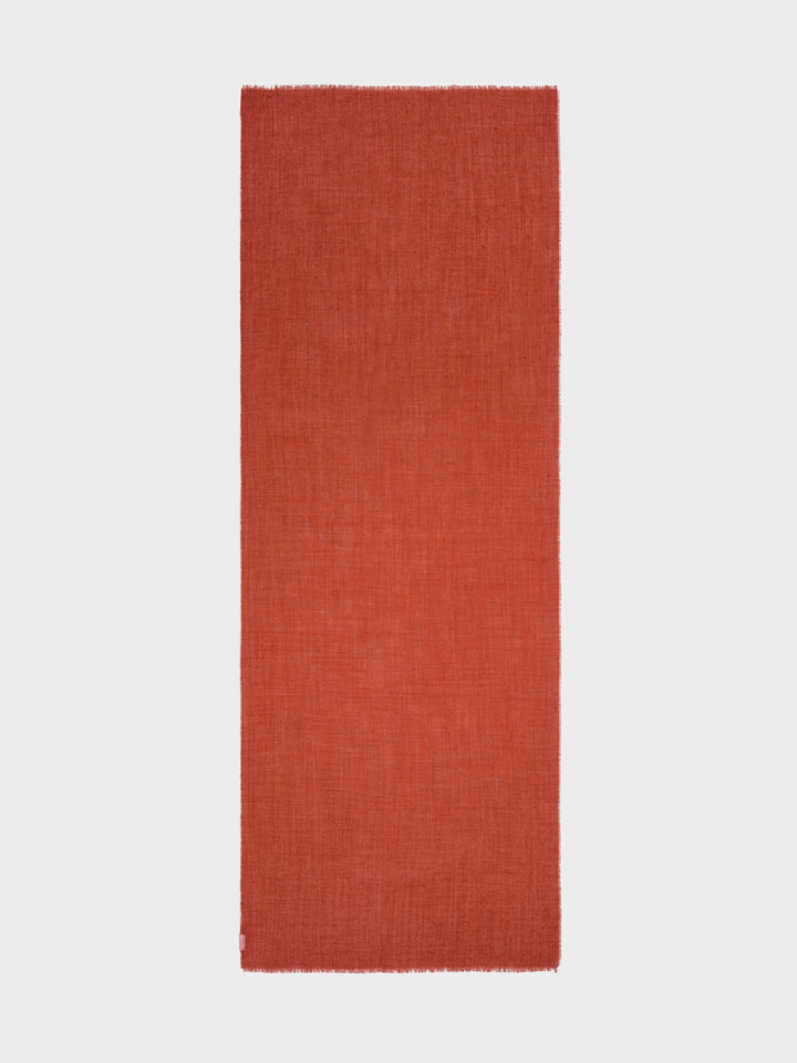 Estola Alondra De Baby Alpaca Color Naranja