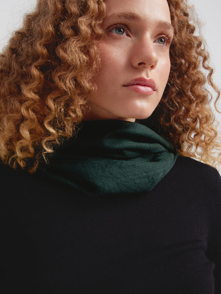 Estola Alondra De Baby Alpaca Color Verde