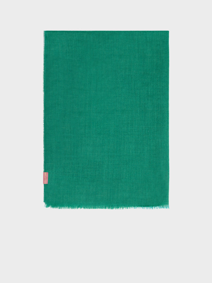 Estola Alondra De Baby Alpaca Color Verde