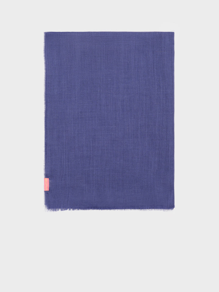 Estola Alondra De Baby Alpaca Color Azul