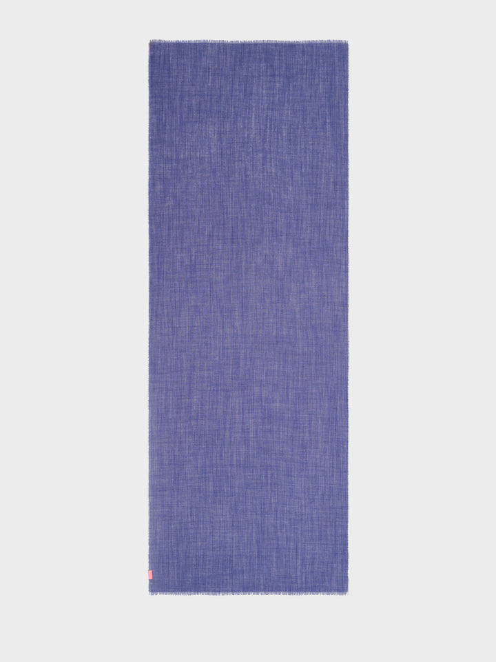 Estola Alondra De Baby Alpaca Color Azul