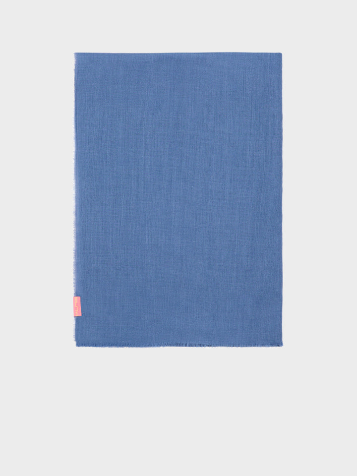 Estola Alondra De Baby Alpaca Color Azul