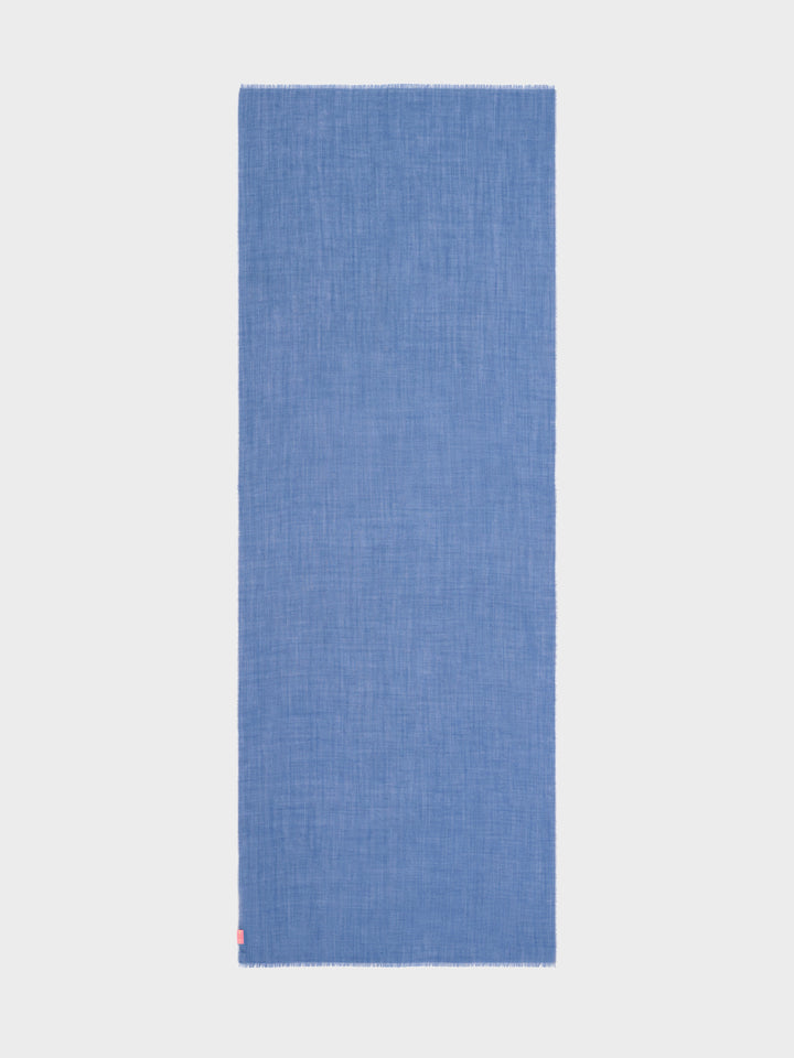 Estola Alondra De Baby Alpaca Color Azul