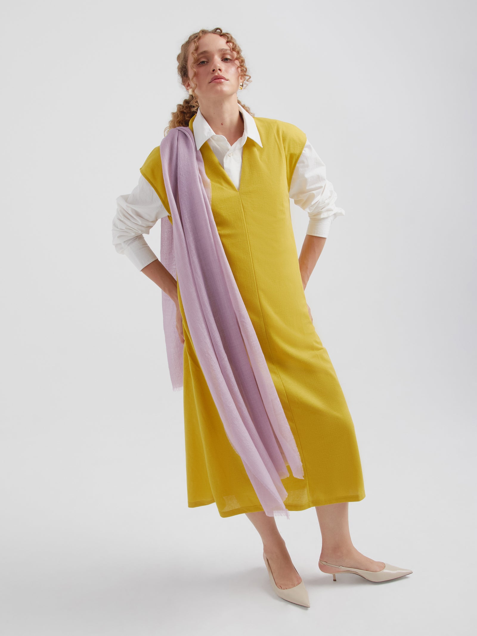 Estola Alondra De Baby Alpaca Color Morado