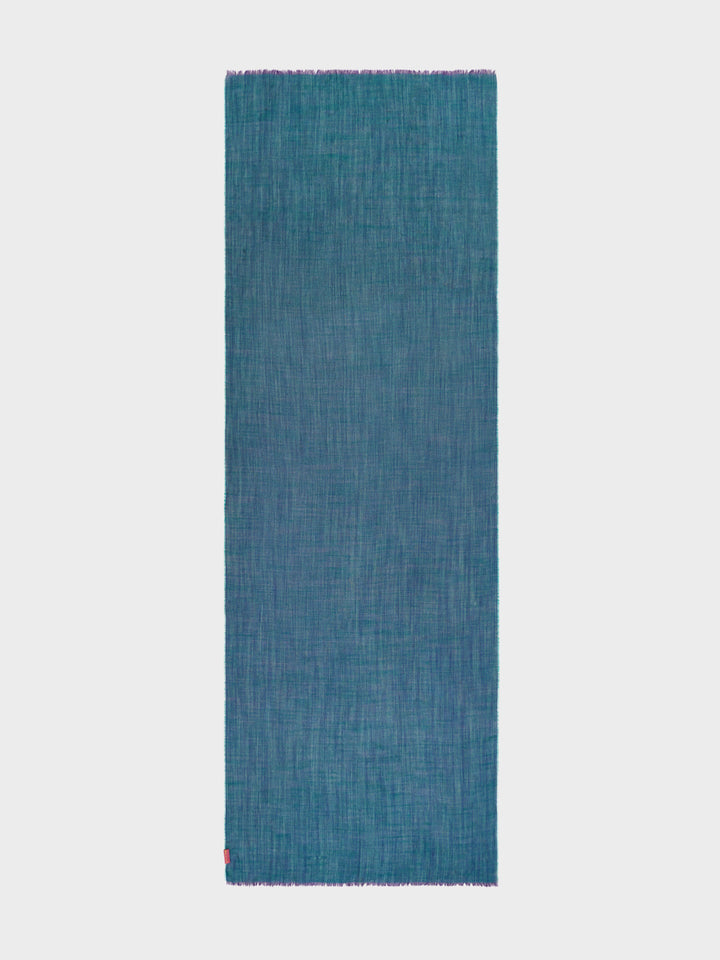 Zaina Baby Alpaca Stole in Blue