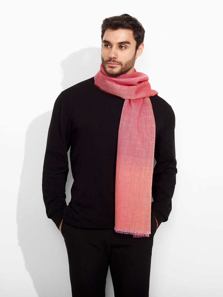 Zulma Baby Alpaca Red Scarf