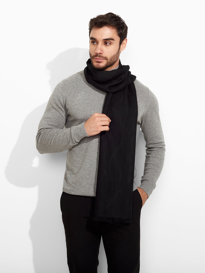 Zuniga Baby Alpaca Stole Black