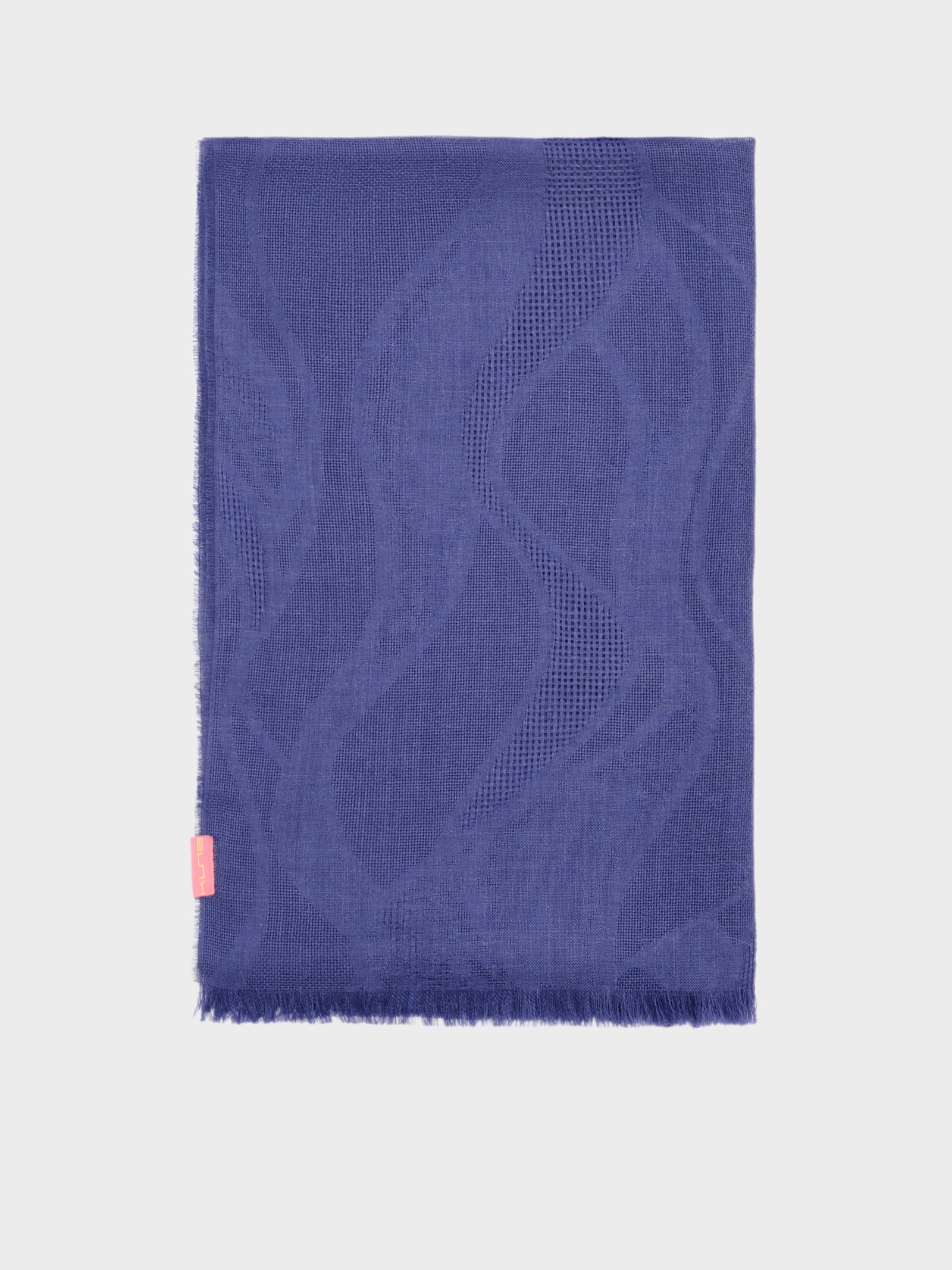 Estola Canvas De Baby Alpaca Color Azul