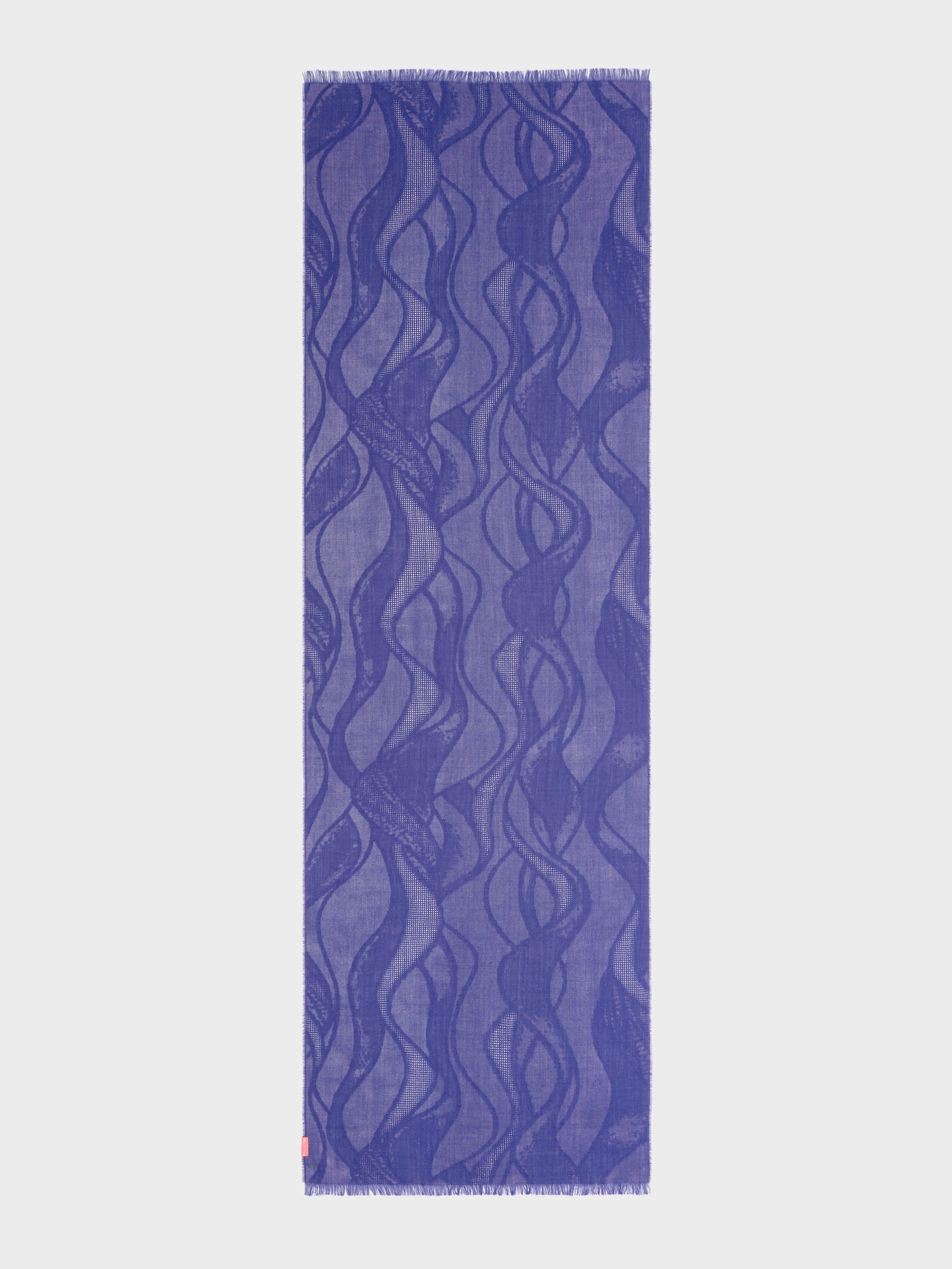 Estola Canvas De Baby Alpaca Color Azul