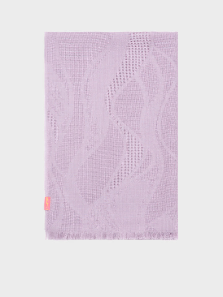 Baby Alpaca Canvas Stole Purple