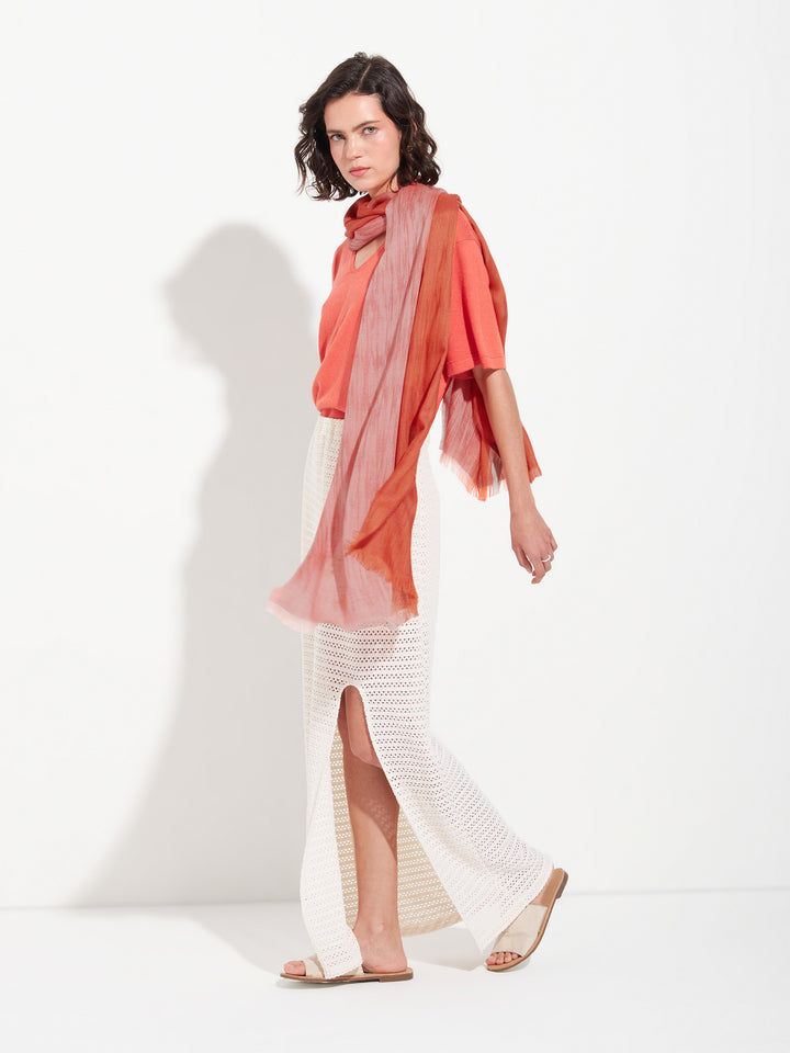 Estola Zankov De Baby Alpaca Color Rojo