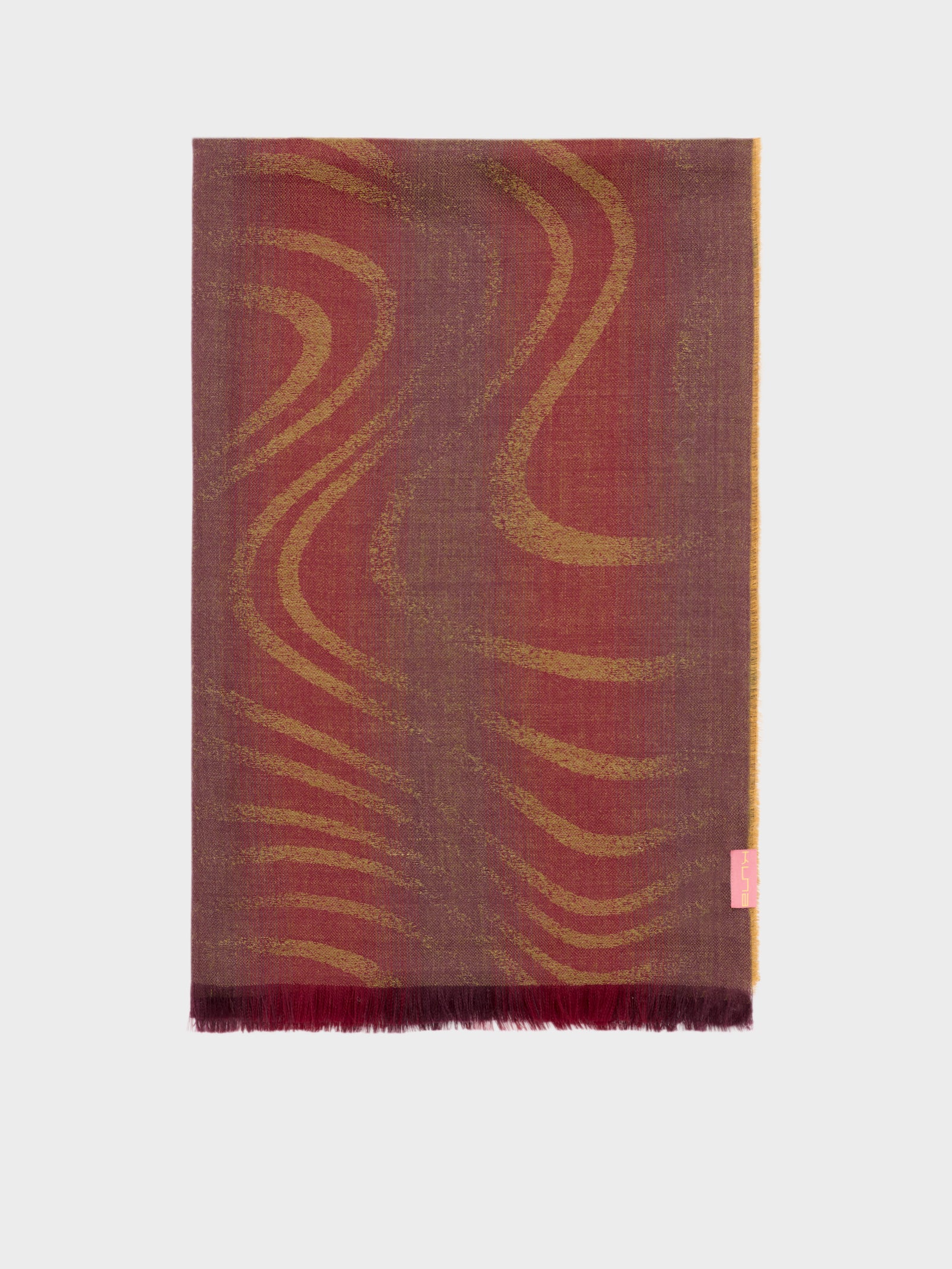 Estola Camino De Baby Alpaca Color Rojo