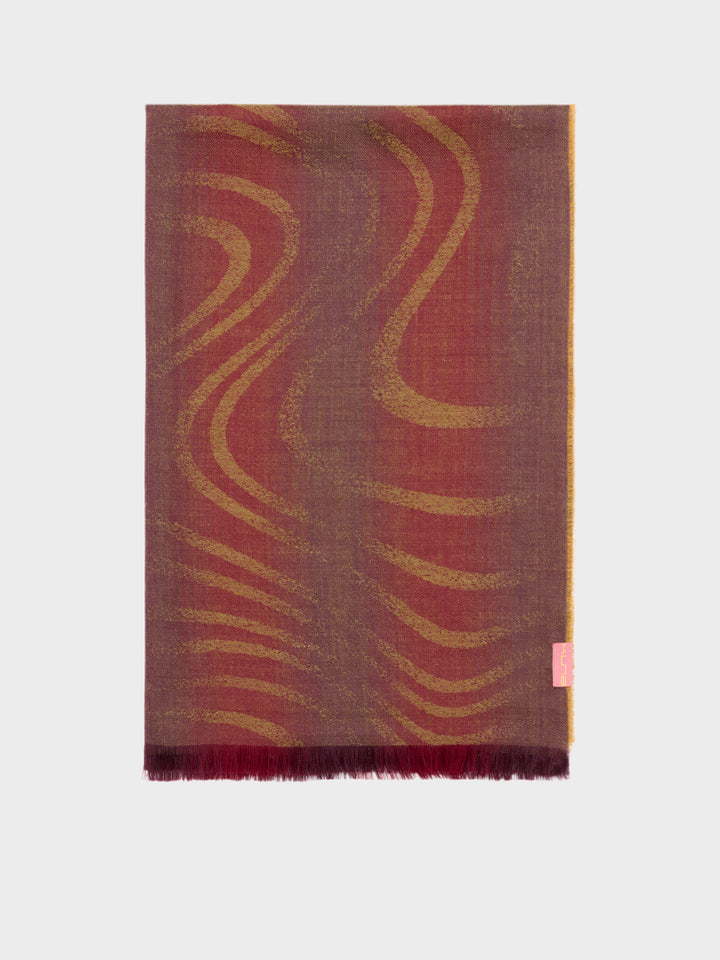 Red Baby Alpaca Stole