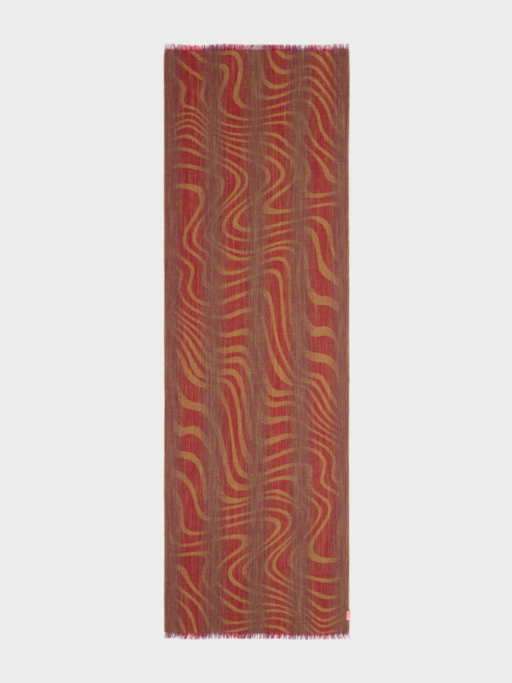 Red Baby Alpaca Stole