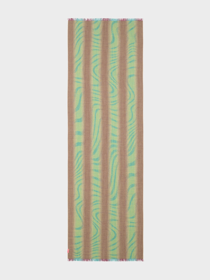 Baby Alpaca Path Stole Green