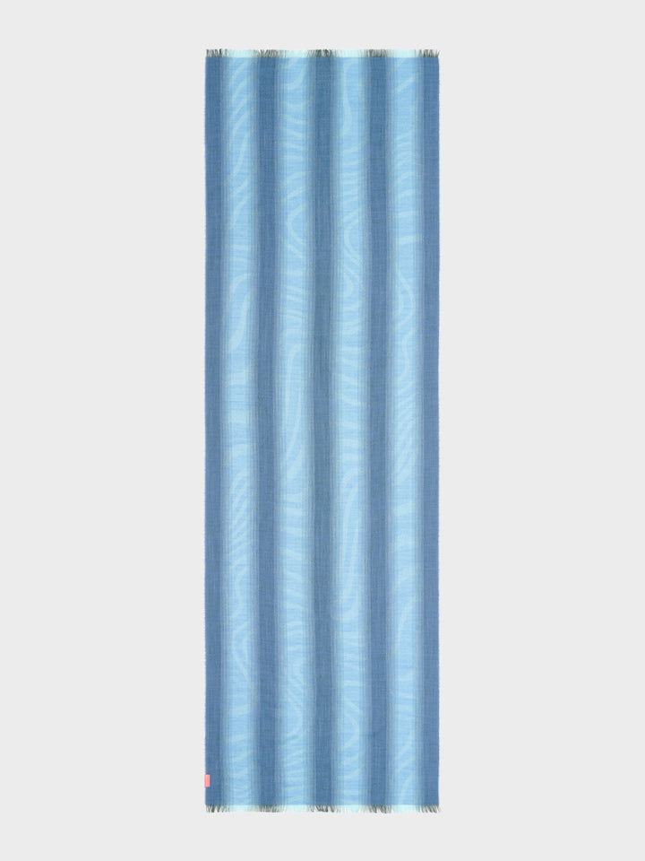 Baby Alpaca Stole - Blue