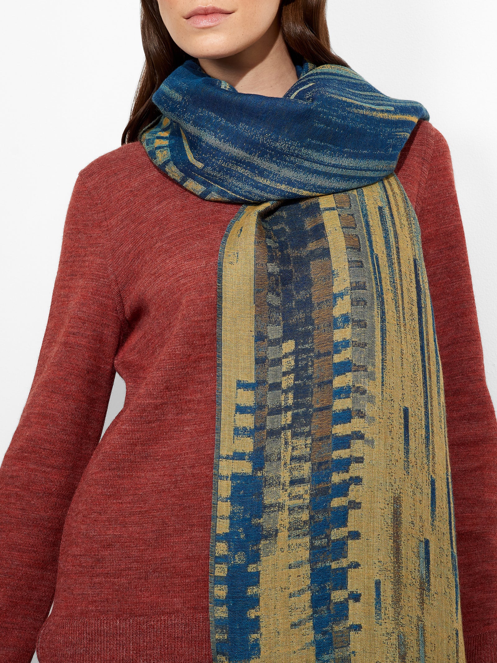 Estola Zulett De Baby Alpaca Color Celeste