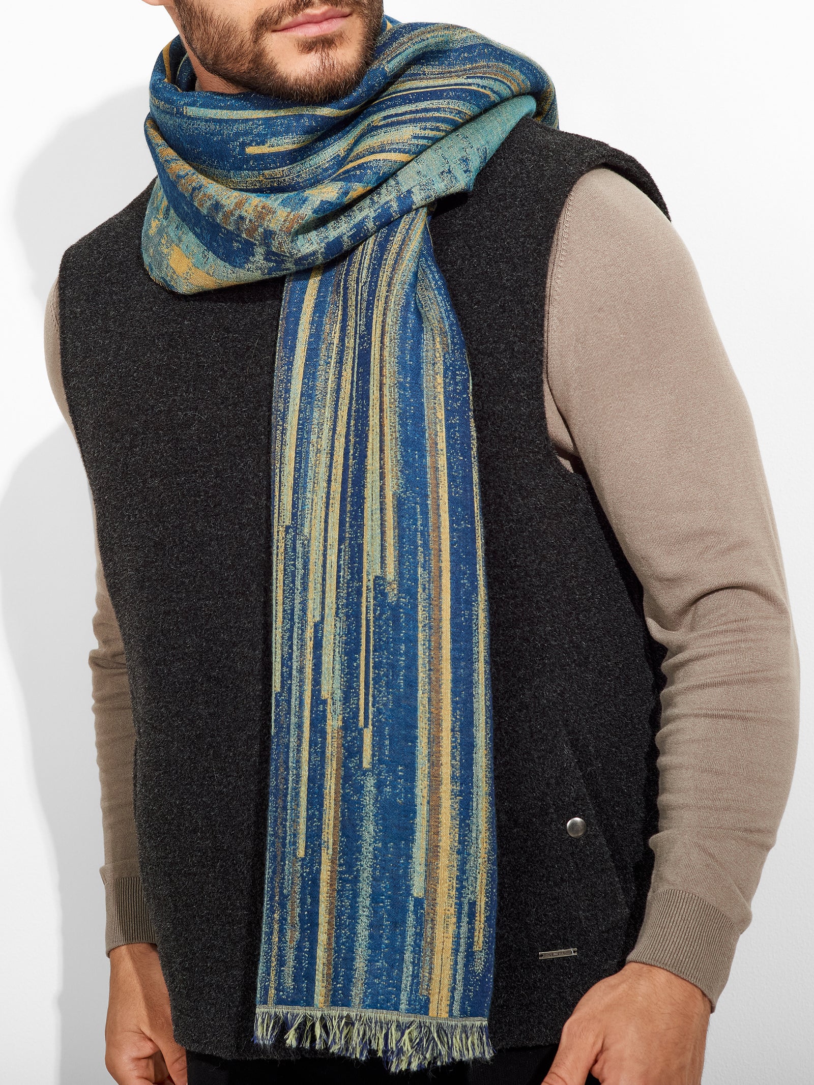 Estola Zulett De Baby Alpaca Color Celeste