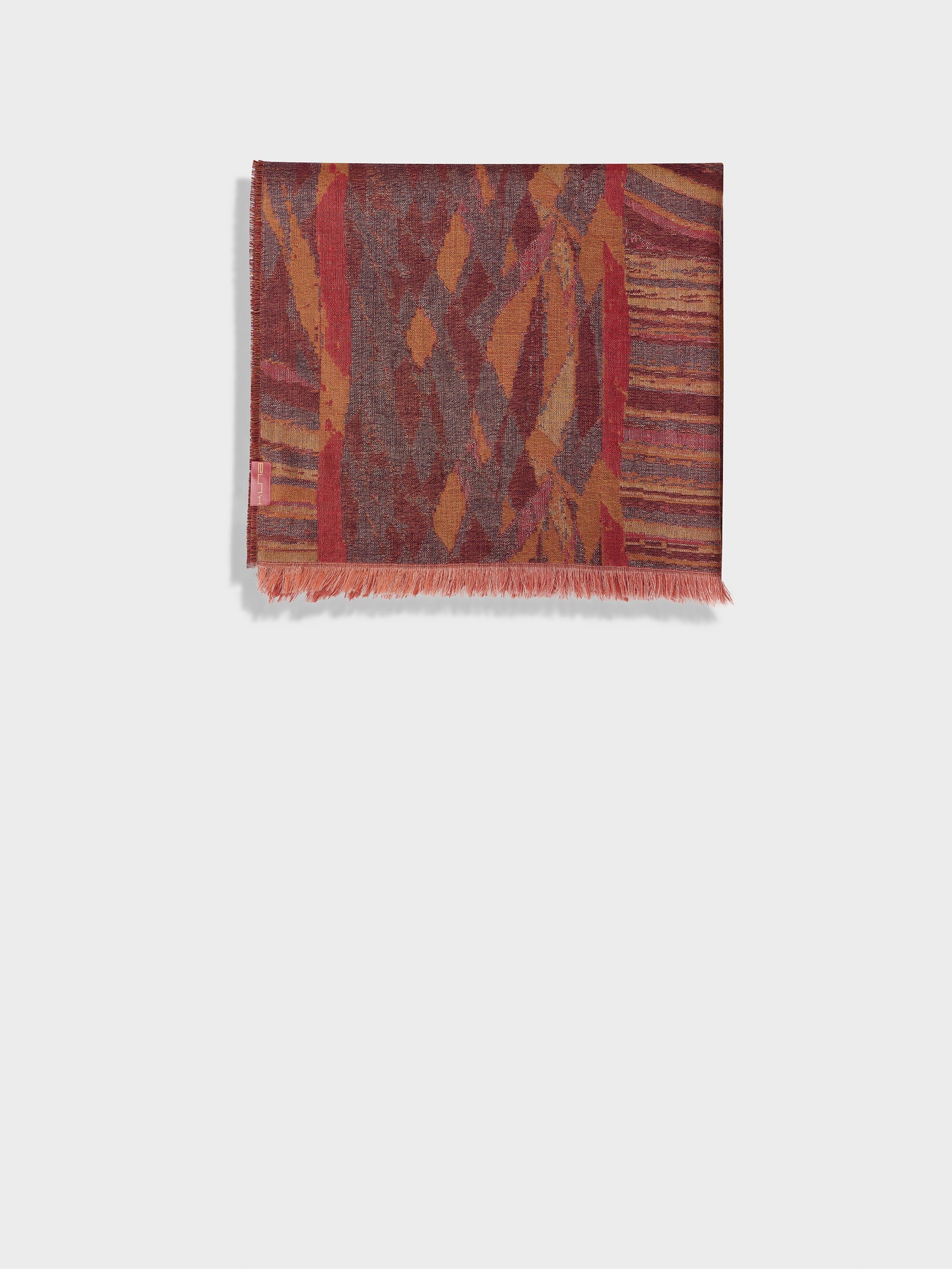 Estola Zubi De Baby Alpaca Color Rojo